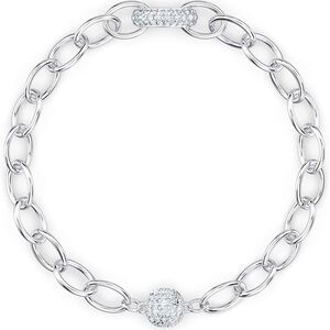 SWAROVSKI Authentic The Elements Chain Bracelet, White, Rhodium Plated